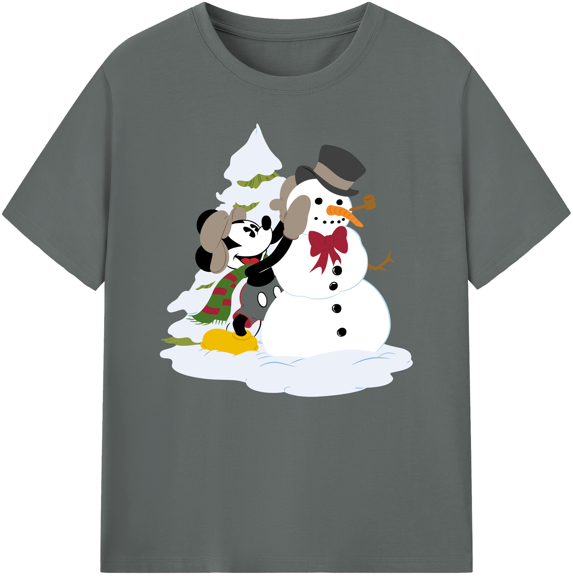 ミッキーマウス Mickey Mouse 綿100％ メンズ半袖Tシャツ｜肌触りやわらか＆通気性